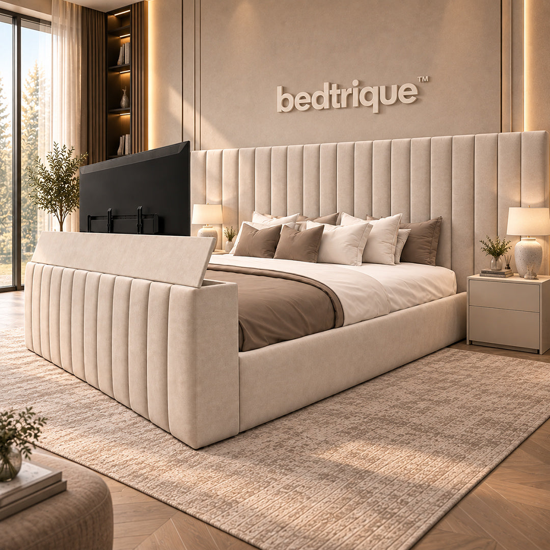 2026 Bedflix Duke TV Bed frame (3 Piece Headboard)