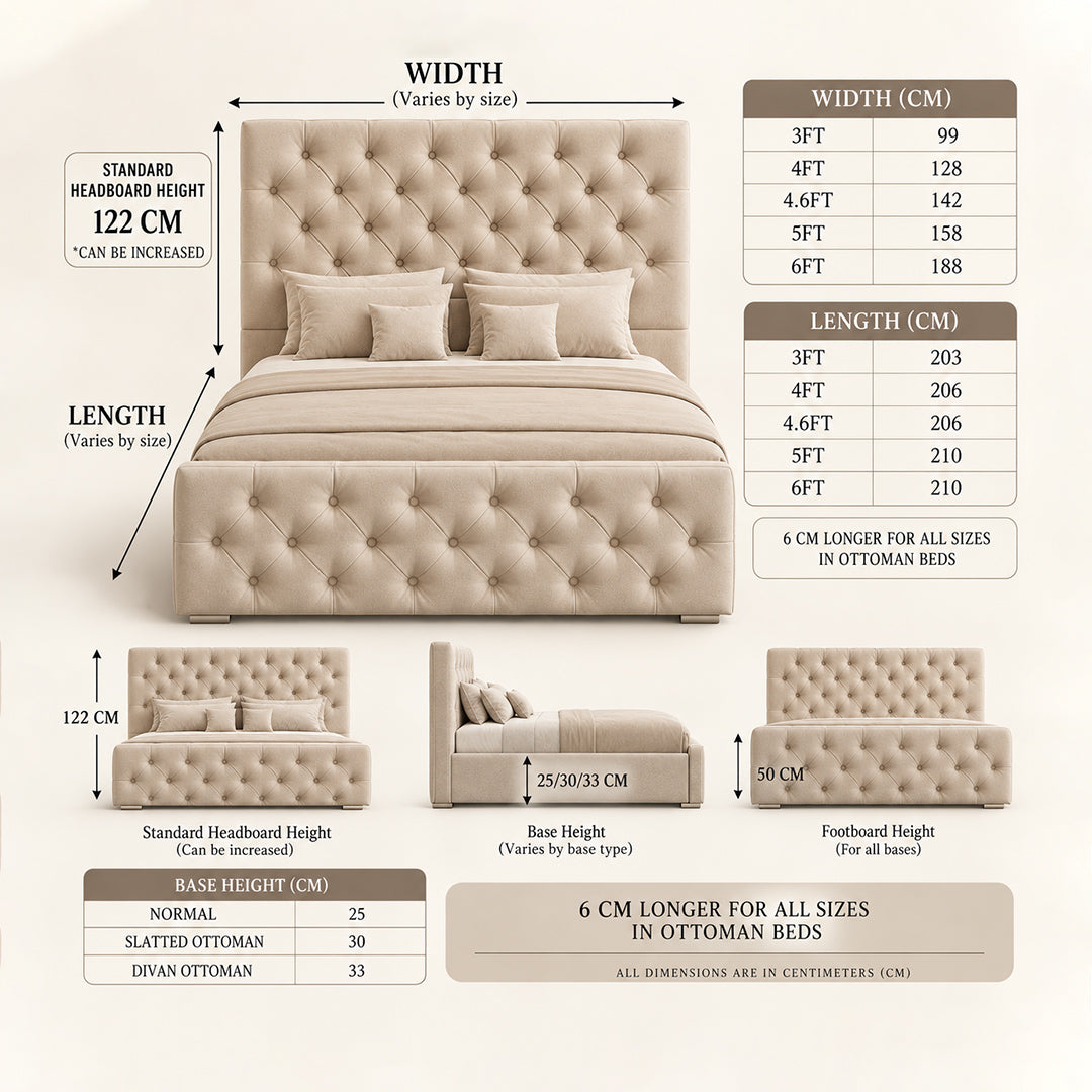 2026 New Monaco Upholstered Bed