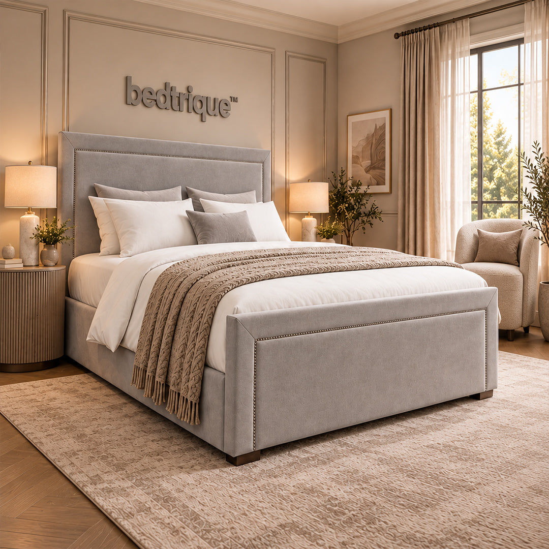 2026 Málaga Upholstery Designer Bed