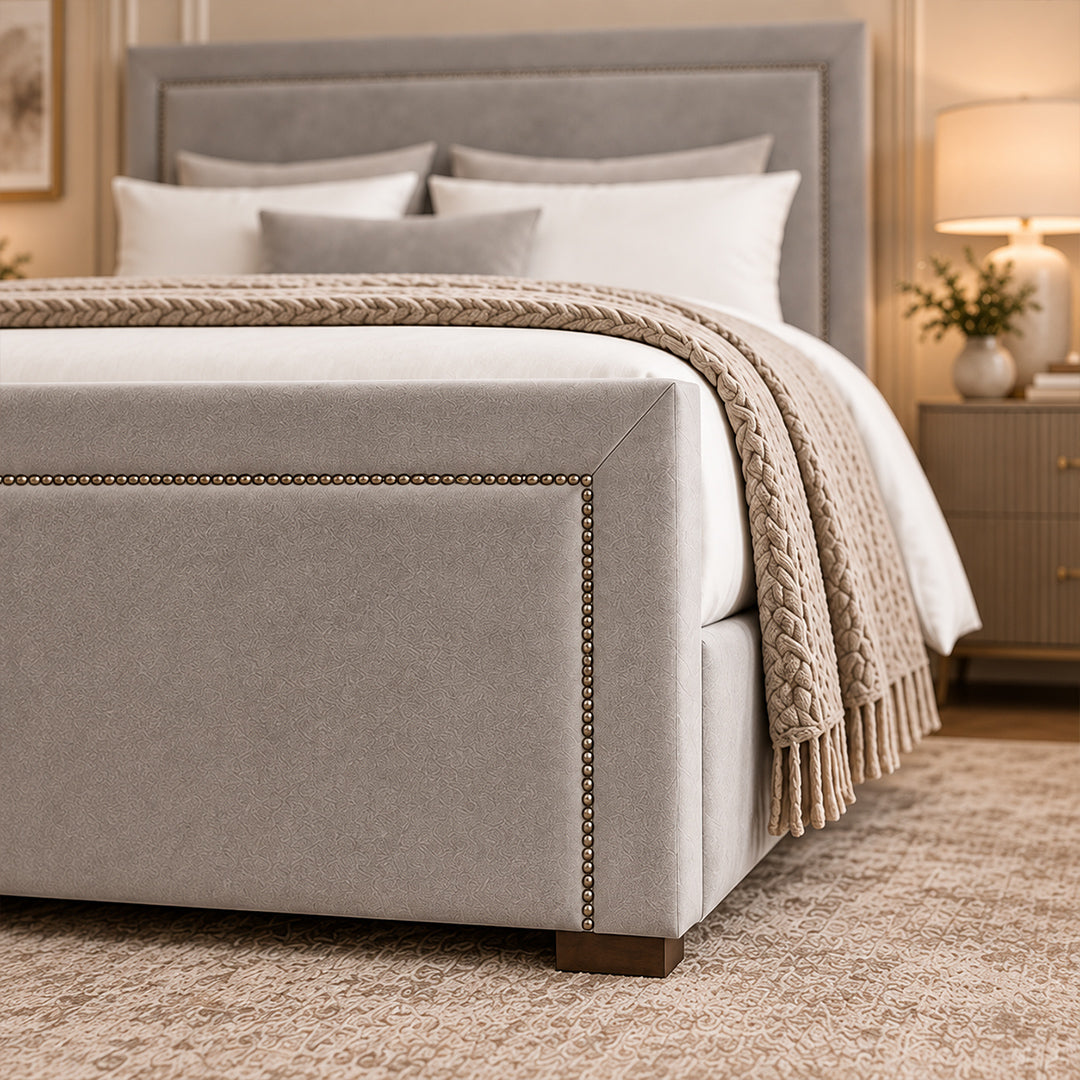 2026 Málaga Upholstery Designer Bed