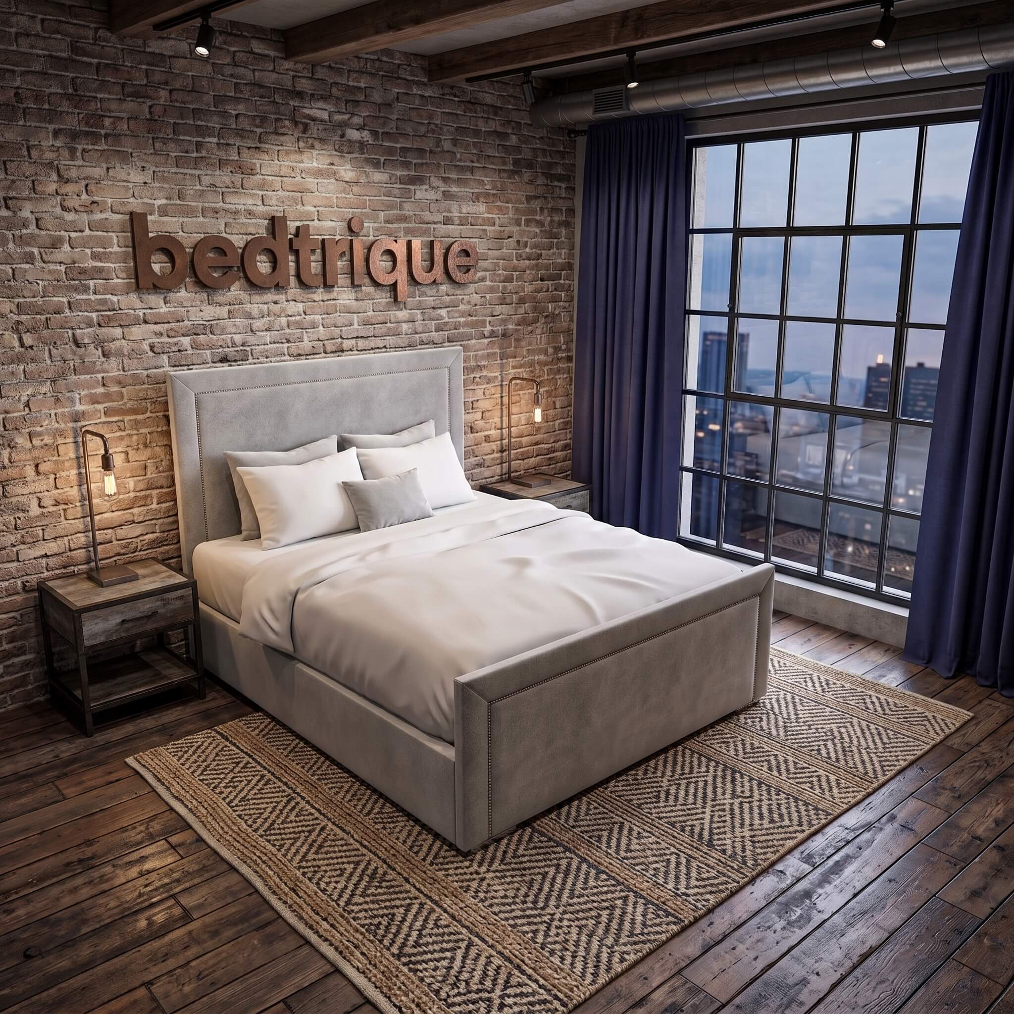 2026 Málaga Upholstery Designer Bed