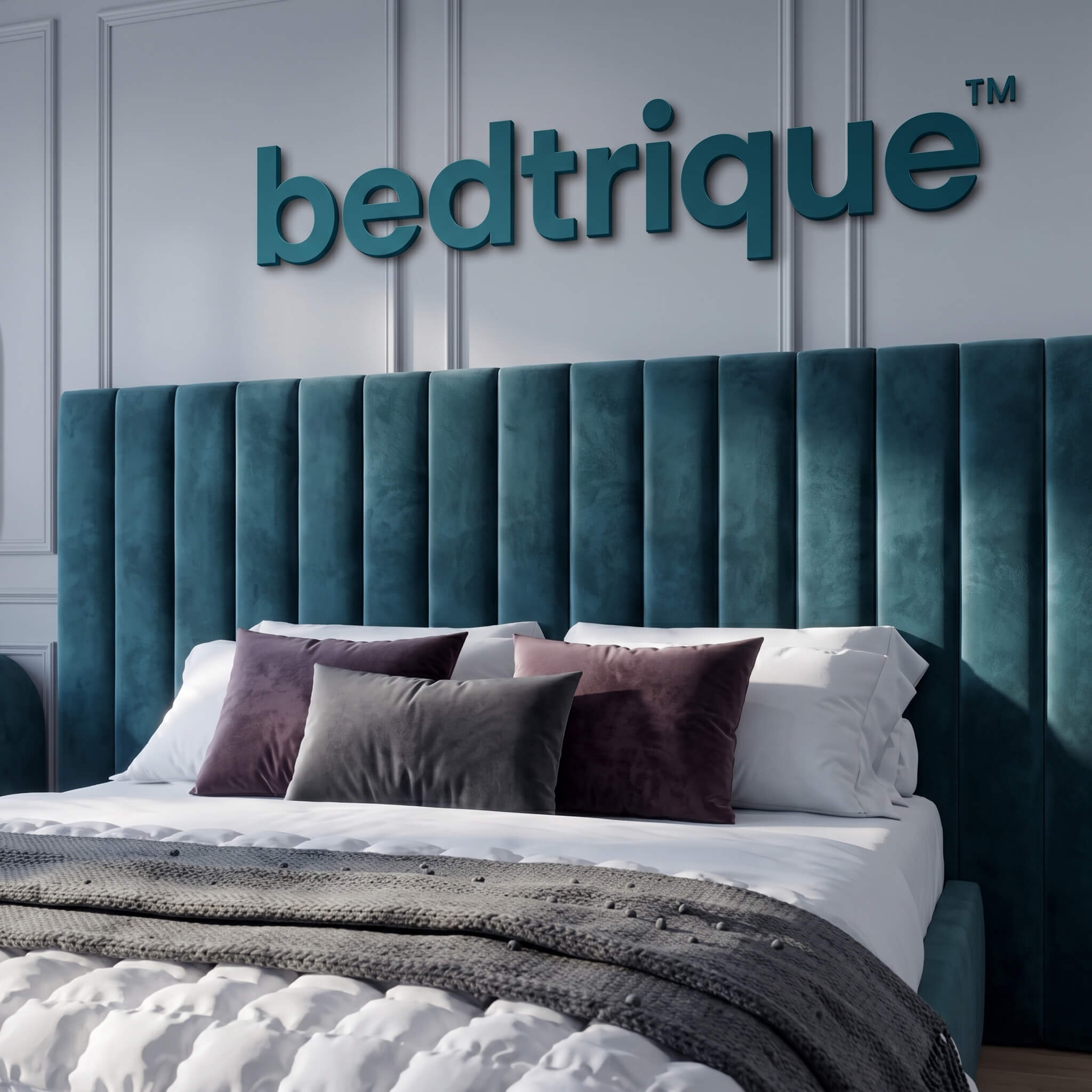 2026 Duke Of bedtrique™ Luxury Hotel Style Wide 3 Piece Headboard Bed